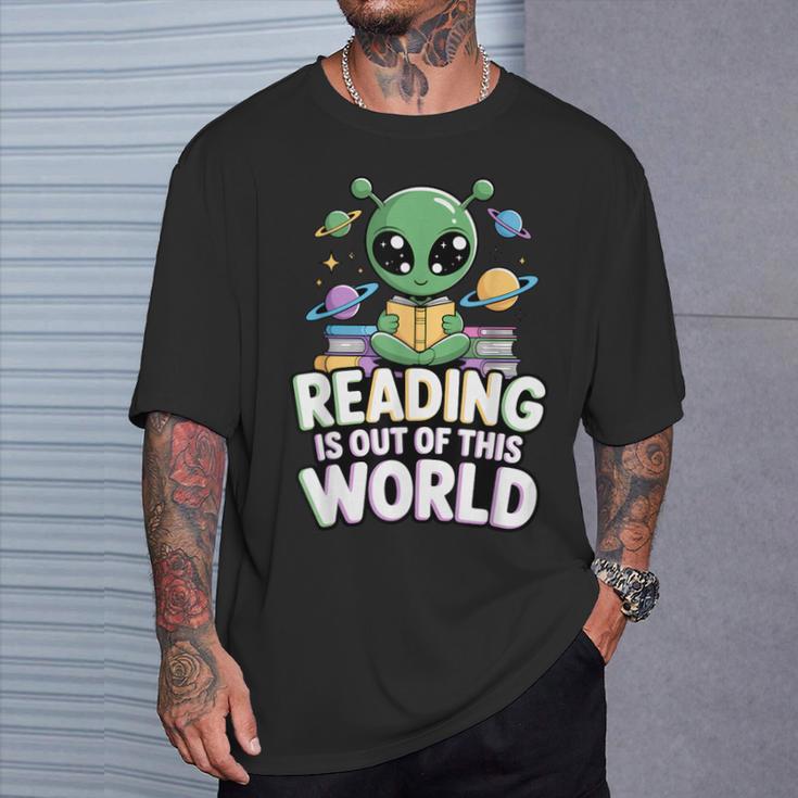 Reading Is Out Of This World Space Book Lover Bookworm T-Shirt Gifts for Him Reading Is Out Of This World Space Book Lover Bookworm T-Shirt Gifts for Him