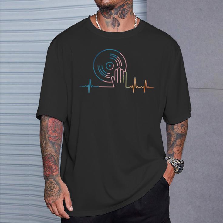 Record Heartbeatinly Dj Tシャツ 彼への贈り物
