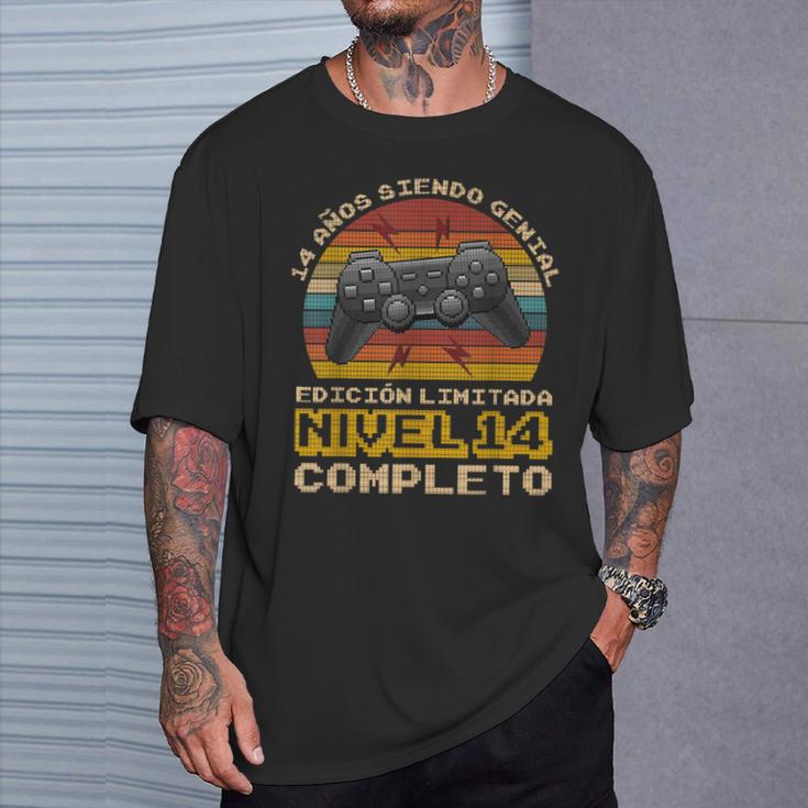 Regalo De Cumpleaños 14 Años Gamer Nivel 14 Completo Camiseta unisex Regalos para él