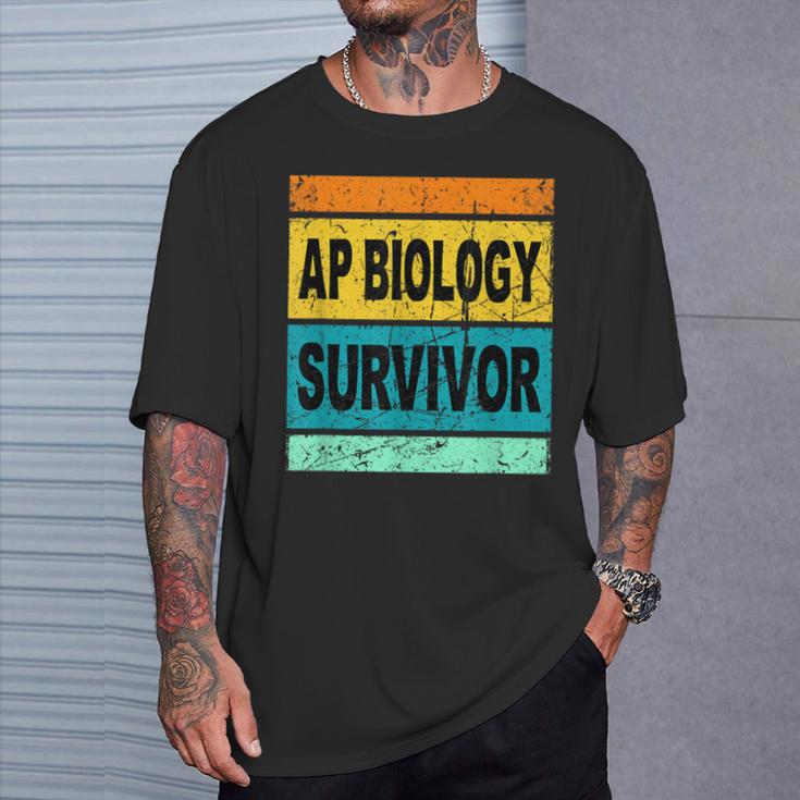 Retro AP Biology Shirt AP Biology Survivor Prep Book Study T-Shirt Gifts for Him