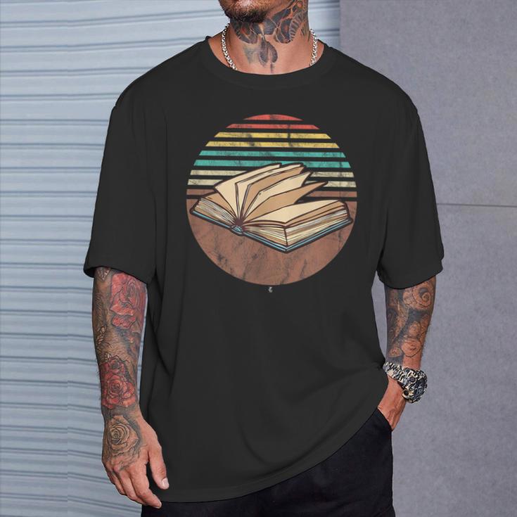 Retro Book Bookworm Book Lover Reader Reading T-Shirt Gifts for Him Retro Book Bookworm Book Lover Reader Reading T-Shirt Gifts for Him