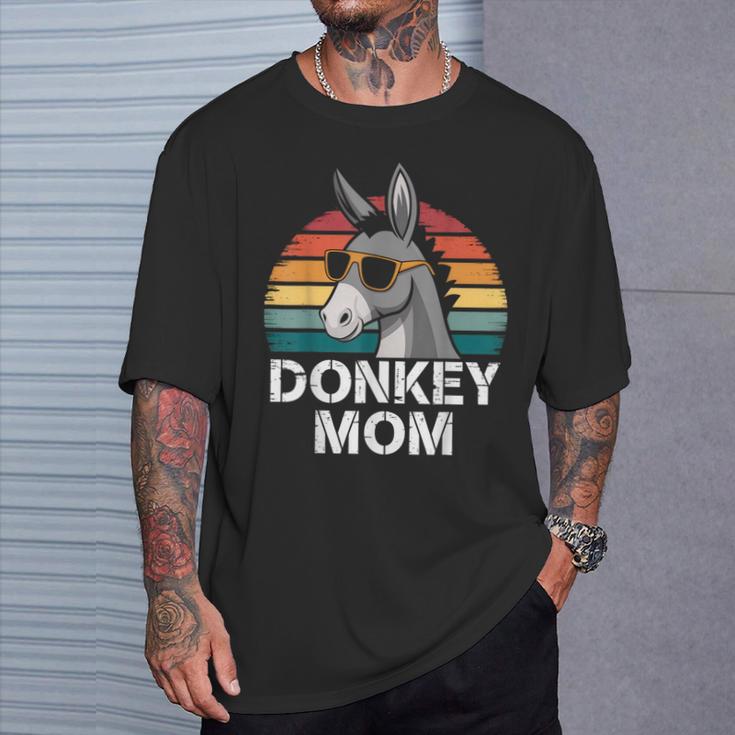 Retro Donkey Mom Sunglasses Cool Mom Retro Vibes Cool T-Shirt Gifts for Him
