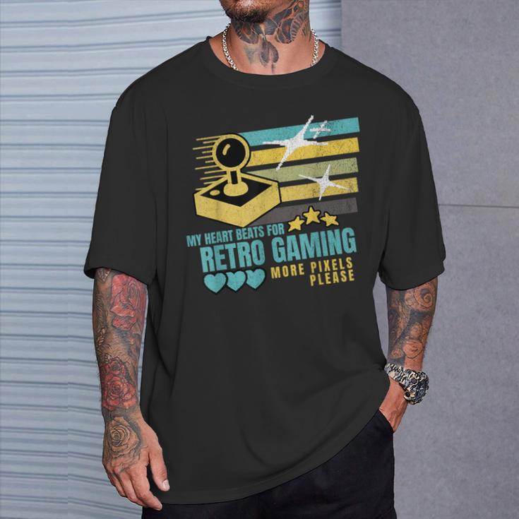 Retro Gamingideojuegosintage 8-Bit Gamer Camiseta unisex Regalos para él