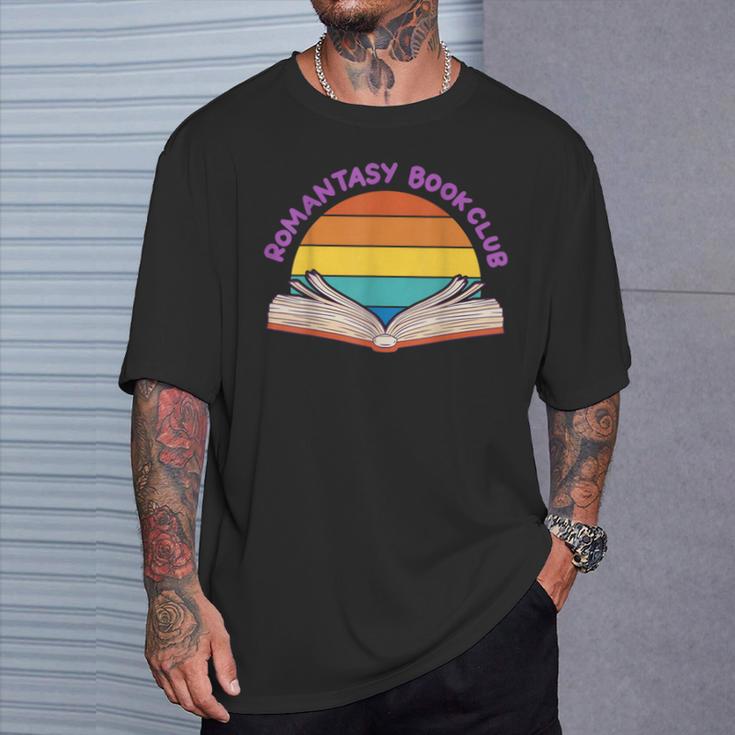 Romantasy Book Club Novel Reading Club Bibliophiles Fiction T-Shirt Gifts for Him