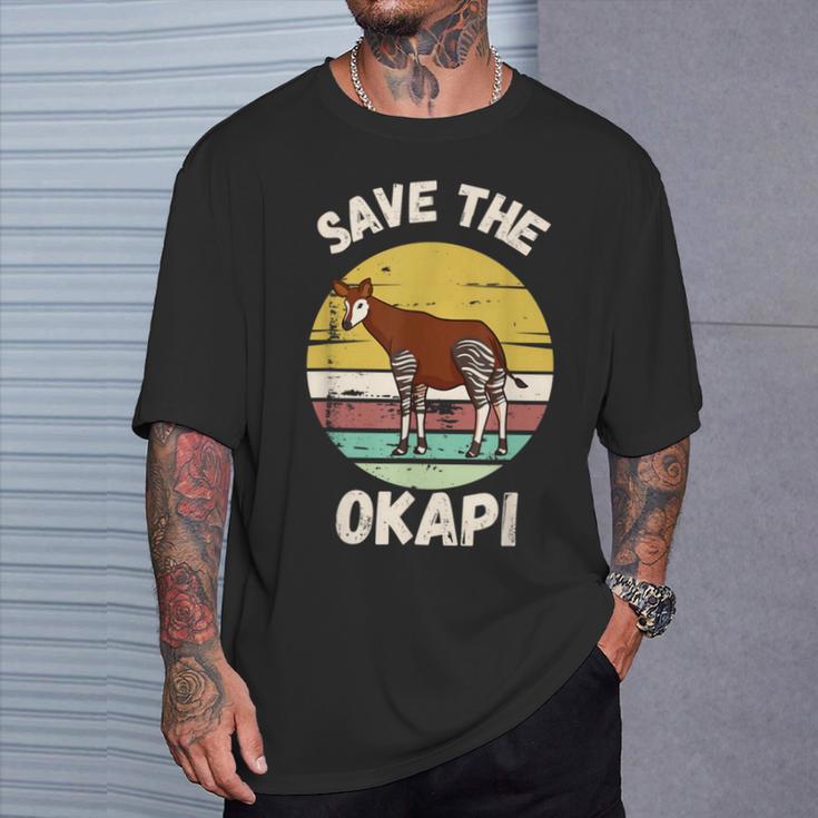 Save The Okapi コンゴキリン オカピ Tシャツ 彼への贈り物