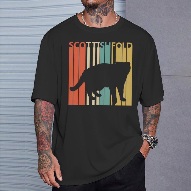 Scottish Fold スコティッシュフォールド ネコ 長袖tシャツ Tシャツ 彼への贈り物
