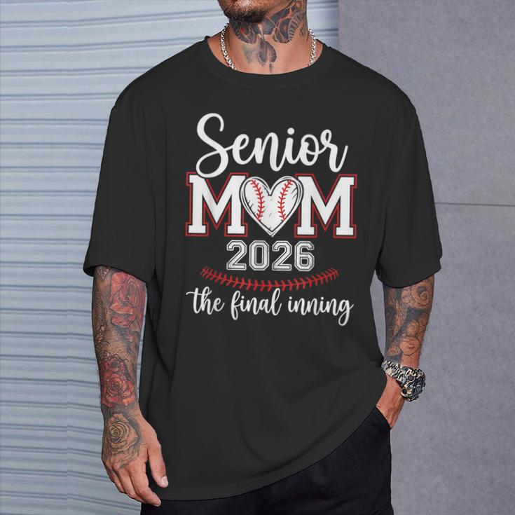 Senior Mom 2026 The Final Inning Baseball Heart Graduation T-Shirt Gifts for Him