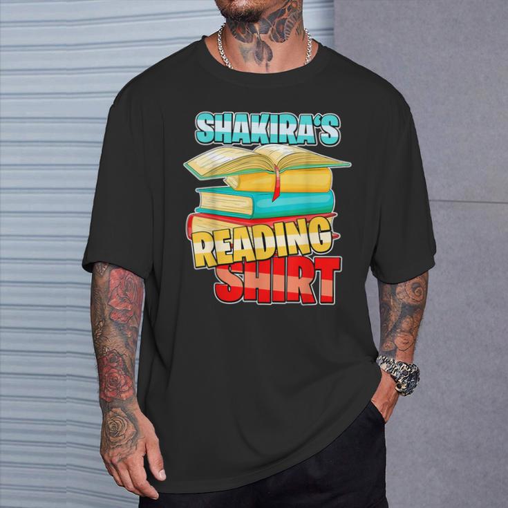 Shakira's Reading Shirt Personalized Book Reading T-Shirt Gifts for Him