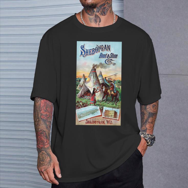 Sheboygan ネイティブアメリカン ウィスコンシン アメリカ 歴史 レトロ Tシャツ 彼への贈り物