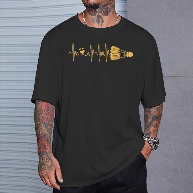 Shuttlecock バドミントン ハートビート メンズ レディース キッズ チームプレーヤー 長袖tシャツ Tシャツ 彼への贈り物
