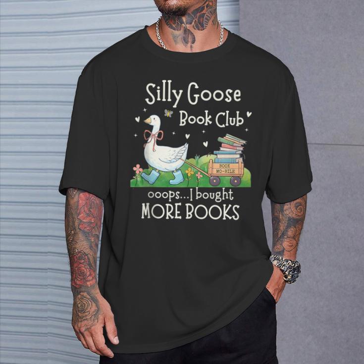 Silly Goose Book Club T-Shirt Gifts for Him