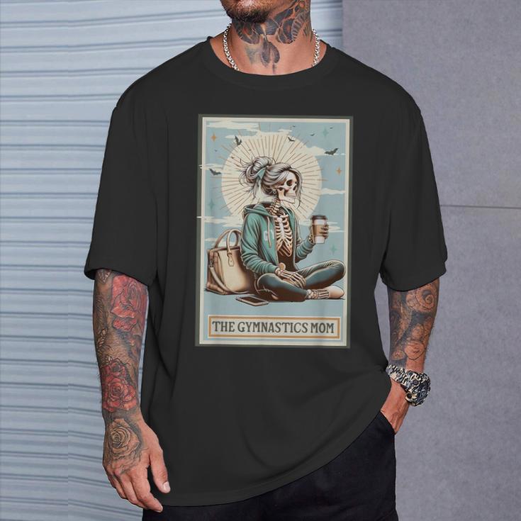 Skeleton Gymnastics Mom Tarot Card Sports Gymnast Women T-Shirt Gifts for Him