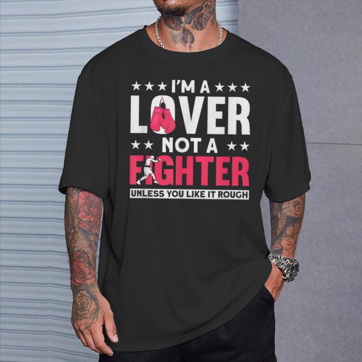 Soy Un Amante No Un Luchador Boxeo De Boxeadores Divertido Camiseta unisex Regalos para él