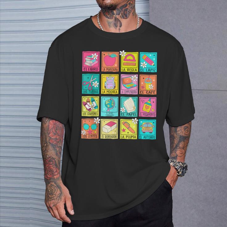 Spanish Teacher Book Back To School T-Shirt Gifts for Him Spanish Teacher Book Back To School T-Shirt Gifts for Him
