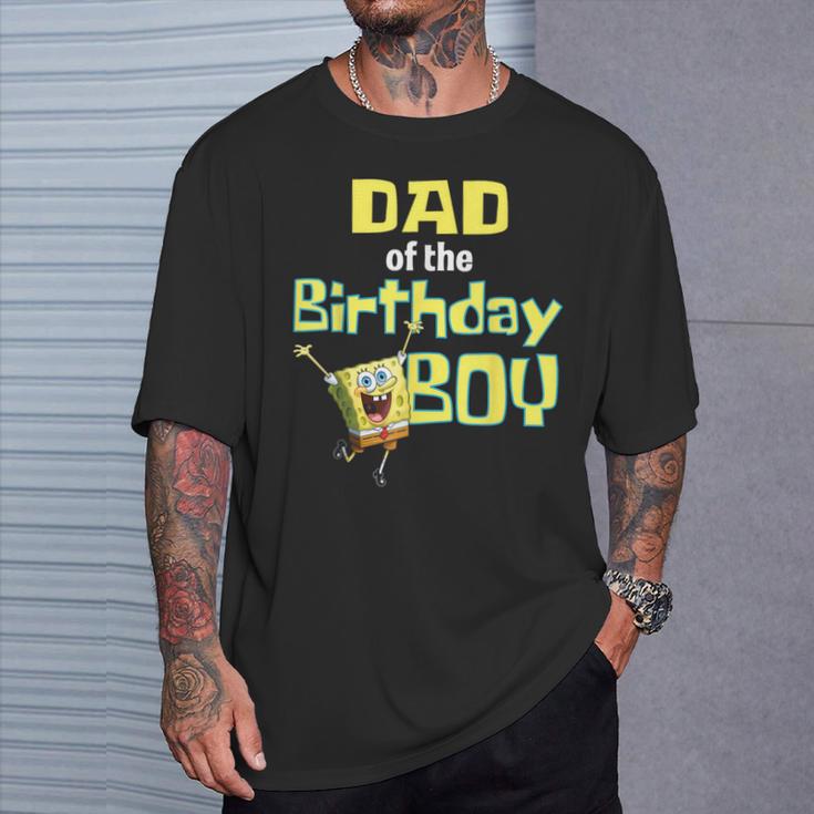 Spongebobquarepants Papà Del Compleanno Ragazzo Maglietta Regalos para él