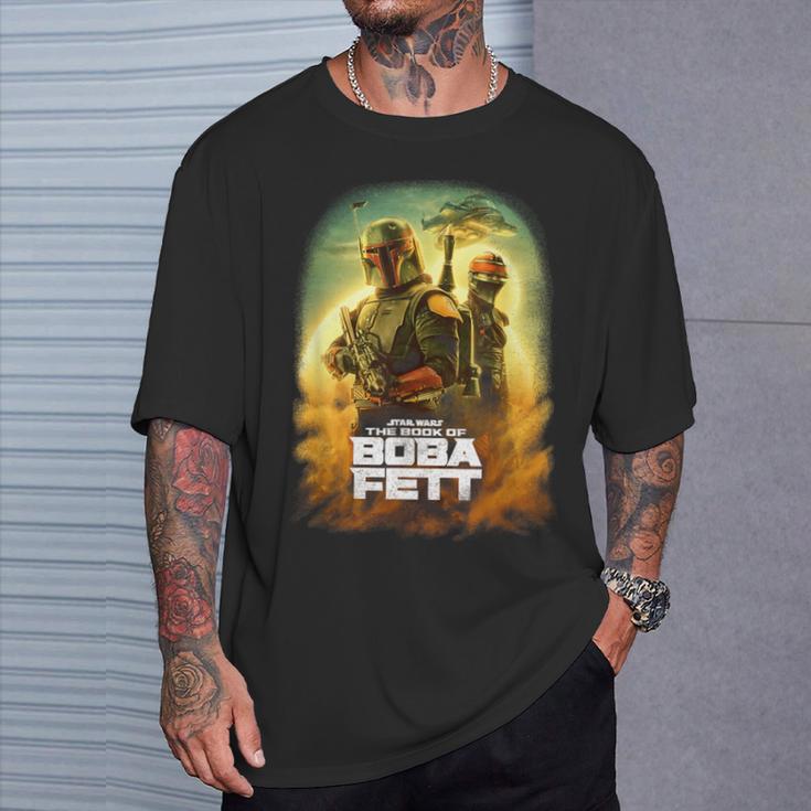 Star Wars The Book Of Boba Fett Group Shot Desert Poster T-Shirt Gifts for Him Star Wars The Book Of Boba Fett Group Shot Desert Poster T-Shirt Gifts for Him