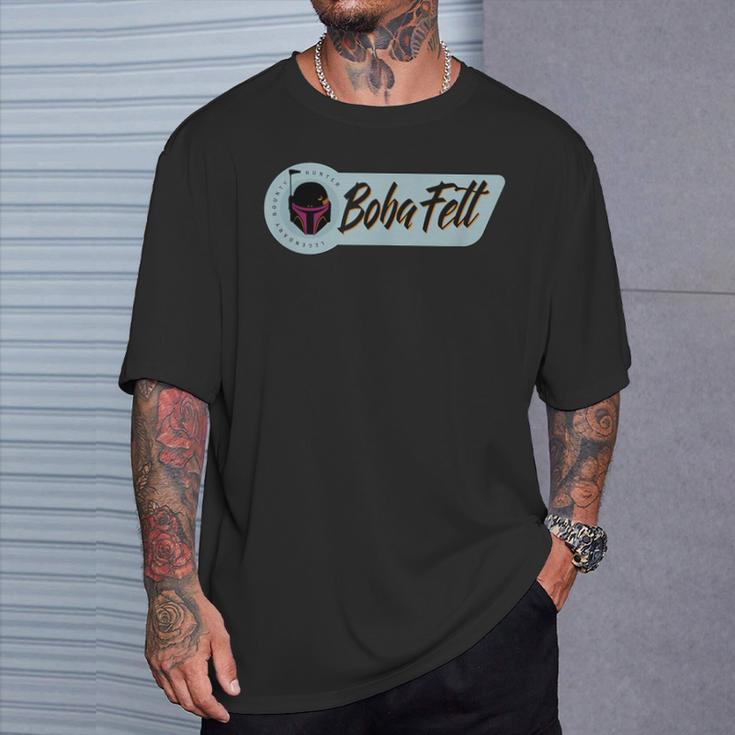 Star Wars The Book Of Boba Fett Legendary Bounty Hunter Logo T-Shirt Gifts for Him