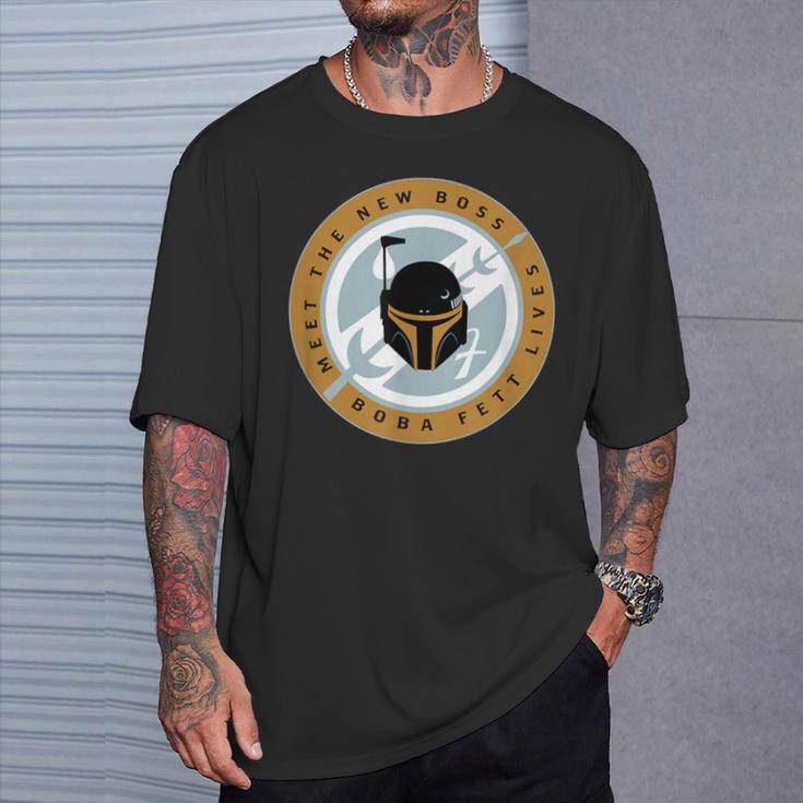 Star Wars The Book Of Boba Fett Meet The New Boss Logo T-Shirt Gifts for Him
