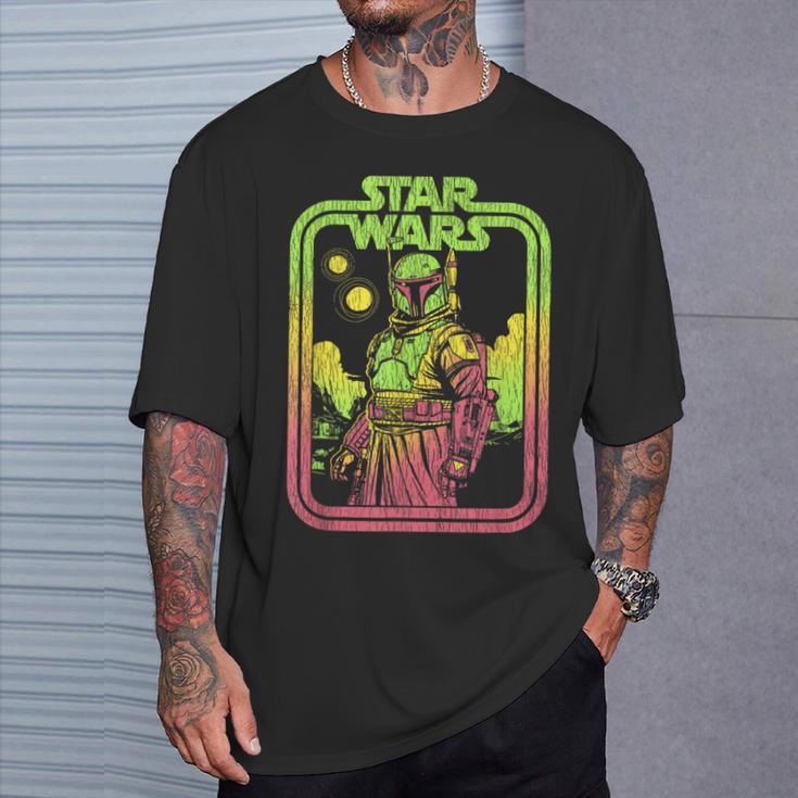Star Wars The Book Of Boba Fett Retro Poster T-Shirt Gifts for Him Star Wars The Book Of Boba Fett Retro Poster T-Shirt Gifts for Him