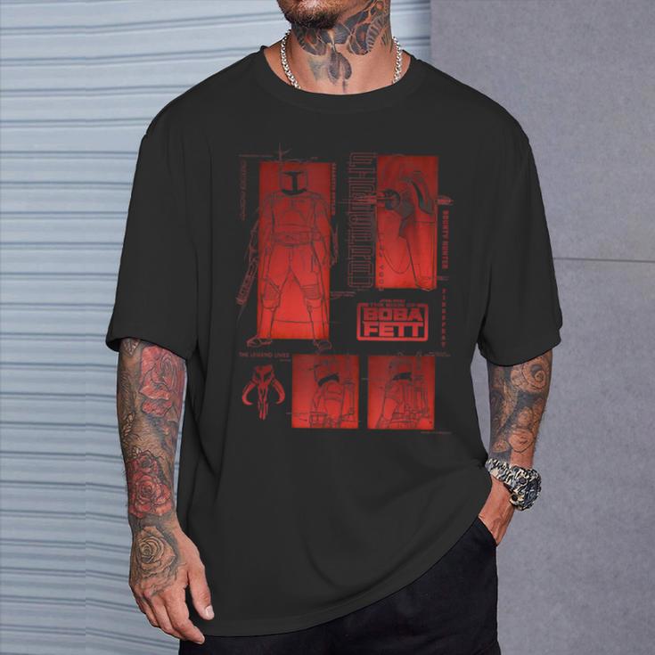 Star Wars The Book Of Boba Fett Sketch Panels T-Shirt Gifts for Him Star Wars The Book Of Boba Fett Sketch Panels T-Shirt Gifts for Him