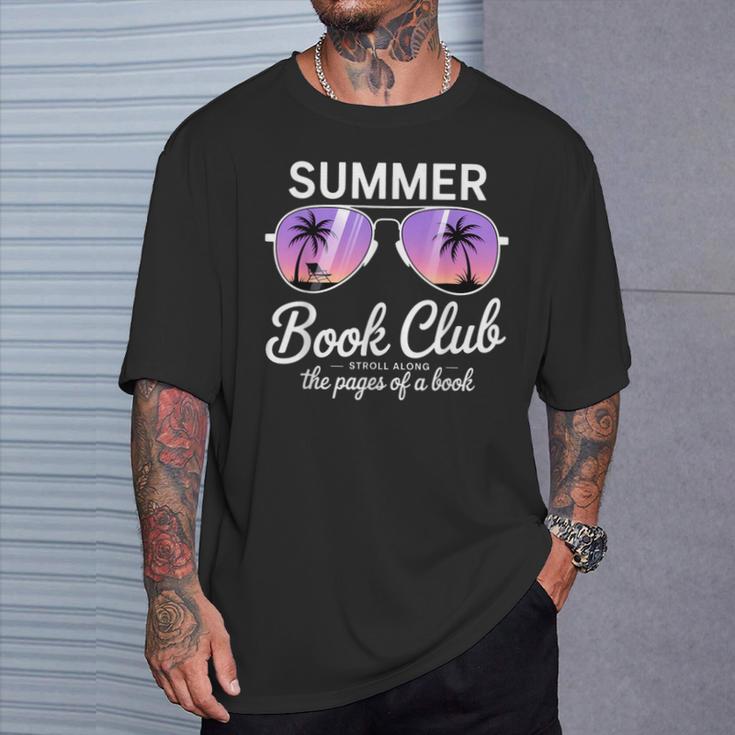 Summer Retro Book Club Beach Vacation T-Shirt Gifts for Him Summer Retro Book Club Beach Vacation T-Shirt Gifts for Him