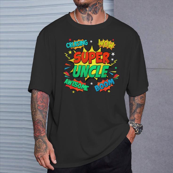 Superhero Uncle Costume For Men Comic Book Birthday T-Shirt Gifts for Him Superhero Uncle Costume For Men Comic Book Birthday T-Shirt Gifts for Him