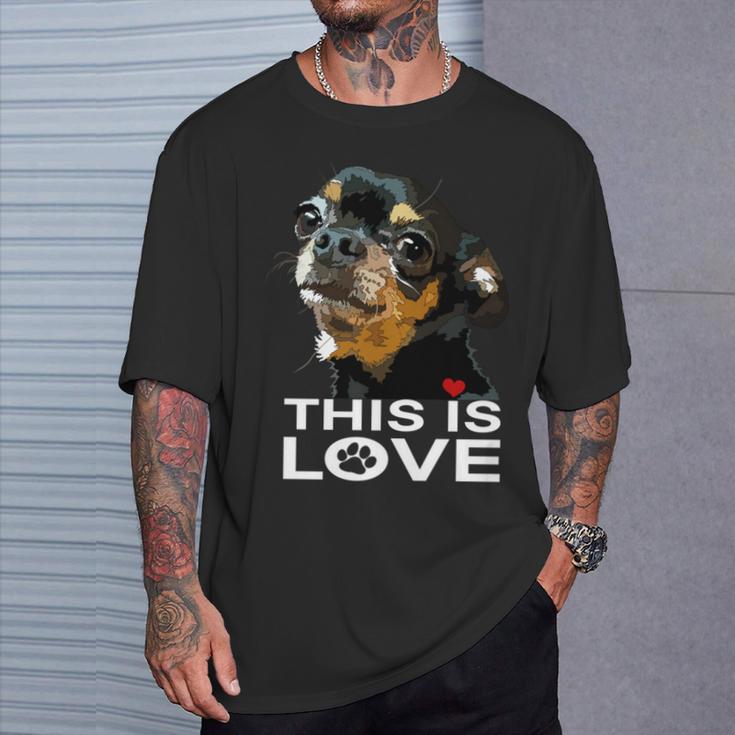 This Is Love And Tan チワワ犬 長袖tシャツ Tシャツ 彼への贈り物