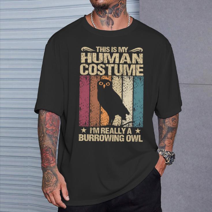 This Is My Human コスチューム I'm Really A Burrowing Owl 長袖tシャツ Tシャツ 彼への贈り物