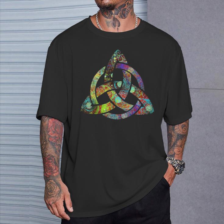 Triquetra ホーリートリニティ ケルトノット Tシャツ 彼への贈り物