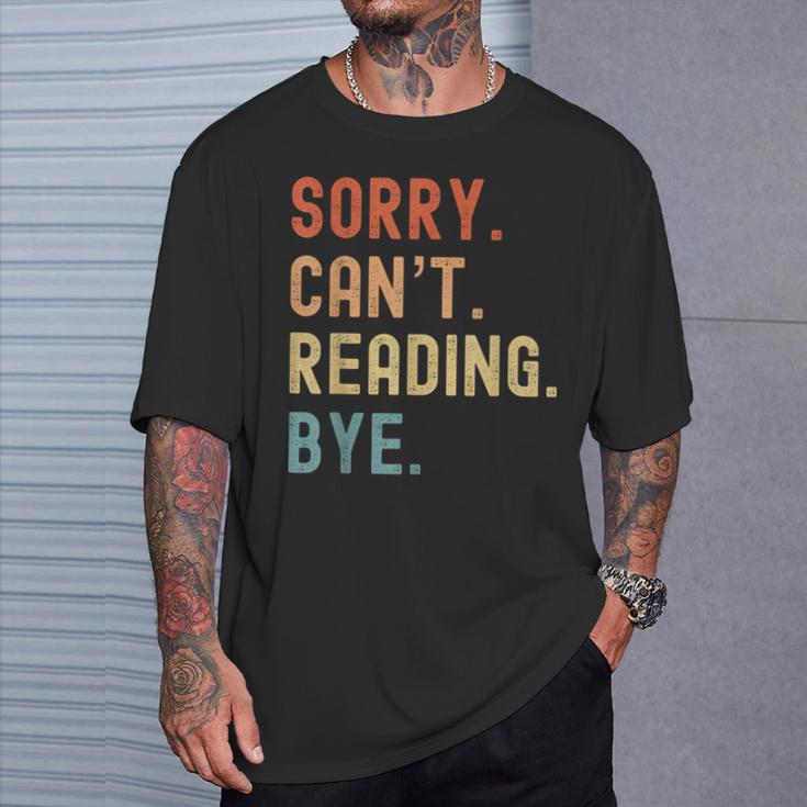 Tut Mir Sorry Ich Kann Nicht Lesen Bye Book Lover T-Shirt Gifts for Him
