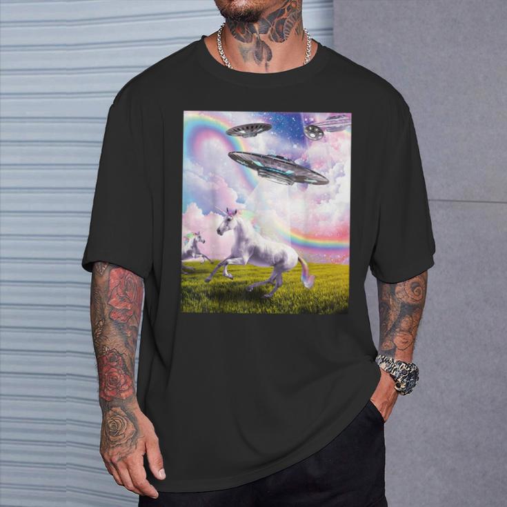 Ufo 誘拐ユニコーン Tシャツ 彼への贈り物