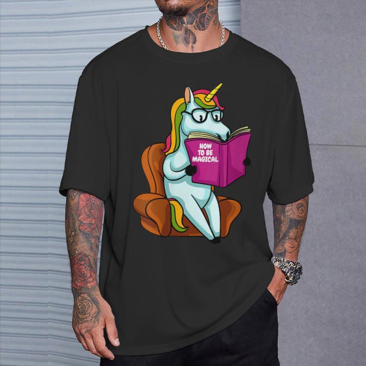Unicorn Librarian For A Teacher Reading Book In School T-Shirt Gifts for Him Unicorn Librarian For A Teacher Reading Book In School T-Shirt Gifts for Him