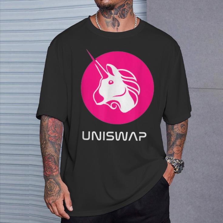 Uniswap Dex、Crypto Defi、分散型アプリケーション交換 Tシャツ 彼への贈り物