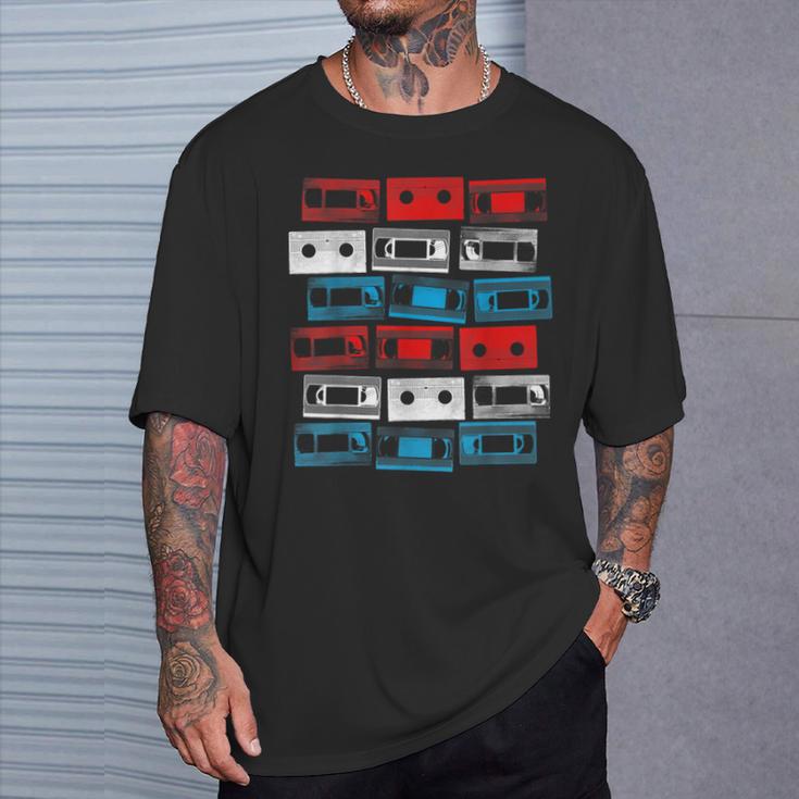 Vhs Usa カセットテープ 1980年代 ビデオ レトロ 映画 Tシャツ 彼への贈り物