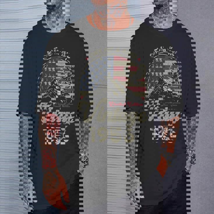 Vintage 1956 愛国的なイーグル、70歳の誕生日、アメリカ国旗 Tシャツ 彼への贈り物