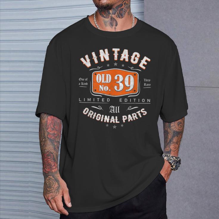 Vintage 1983 ヴィンテージ 1983年生まれ 39歳の誕生日ギフトアイデア 39歳 Tシャツ 彼への贈り物
