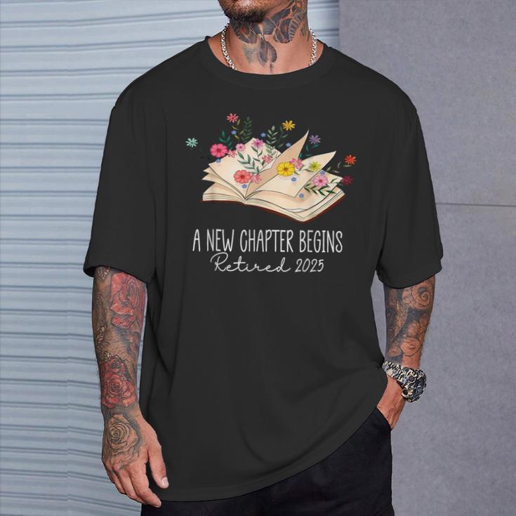 Women A New Chapter Begins Floral Book Retirement Teacher T-Shirt Gifts for Him Women A New Chapter Begins Floral Book Retirement Teacher T-Shirt Gifts for Him