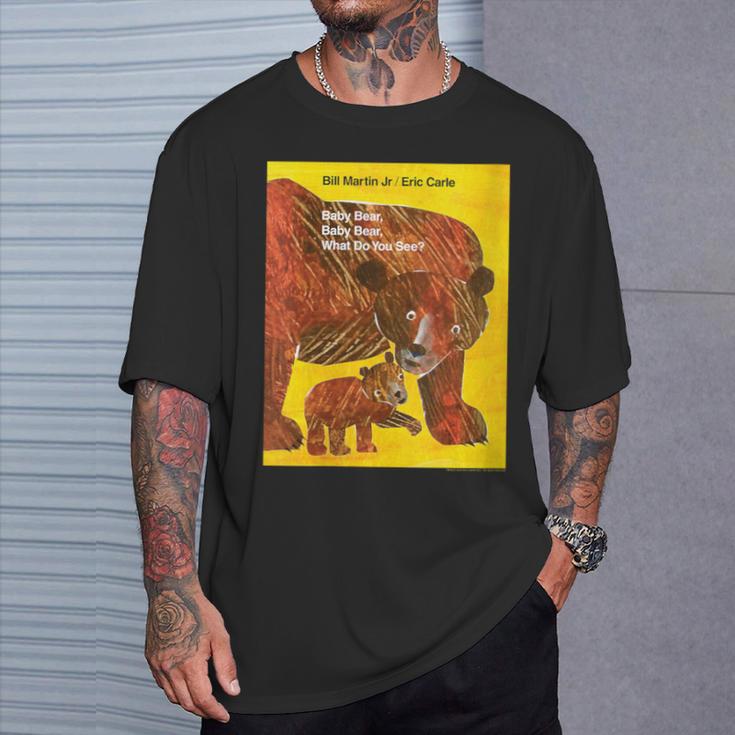 Women's Eric Carle Baby Bear Baby Bear What Do You See Book Cover T-Shirt Gifts for Him