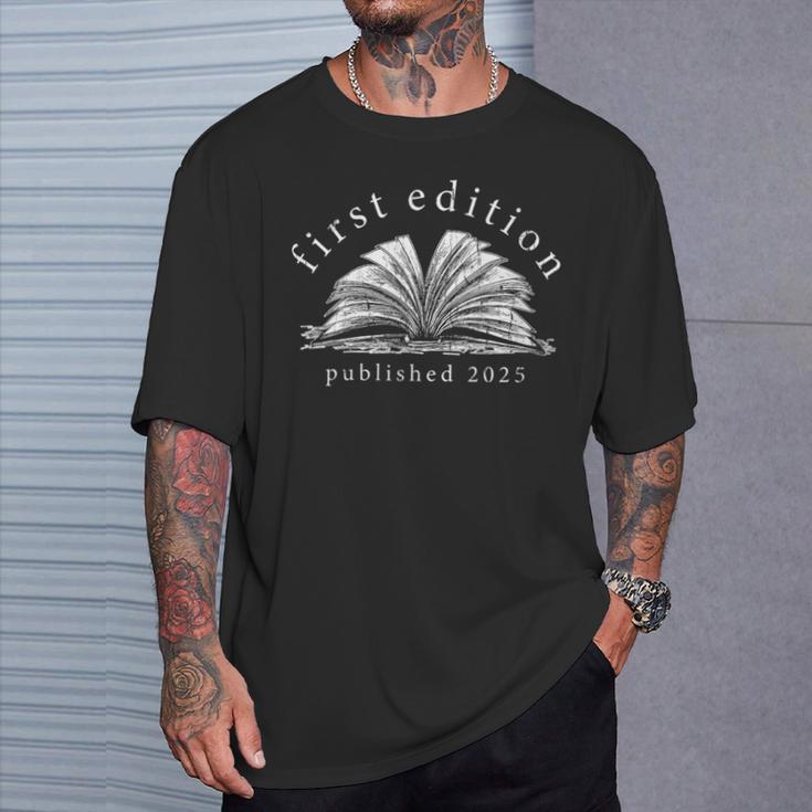 Women's First Edition Published 2025 The Littlest Book Club Member T-Shirt Gifts for Him