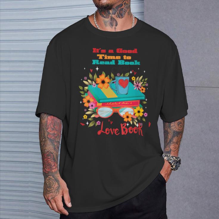 Women's Good Days Read Book Coffee Floral Reader Love Book T-Shirt Gifts for Him Women's Good Days Read Book Coffee Floral Reader Love Book T-Shirt Gifts for Him