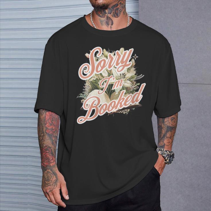Women's I'm Booked Floral Book Lovers Readers T-Shirt Gifts for Him Women's I'm Booked Floral Book Lovers Readers T-Shirt Gifts for Him
