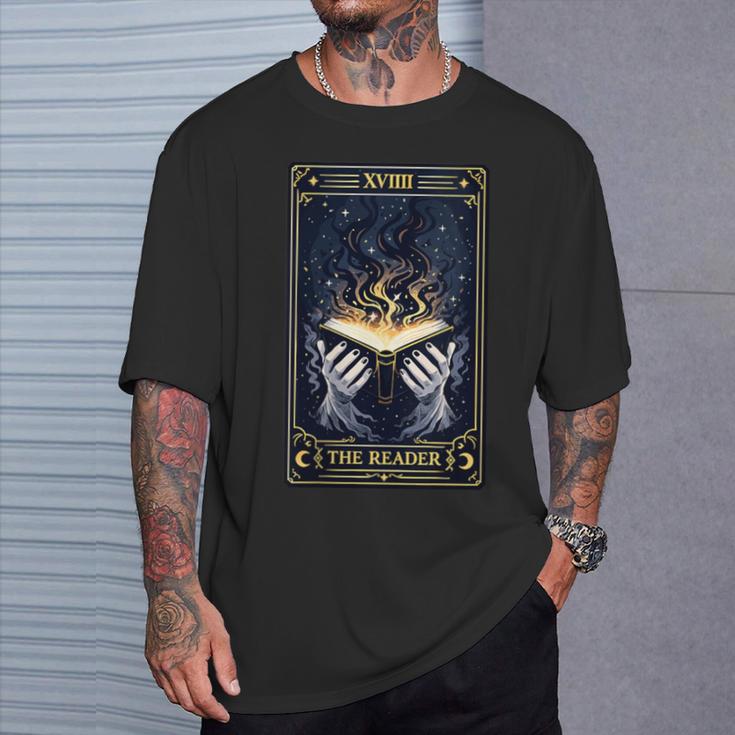 Women's Mystic Tarot Card The Reader Book Lover T-Shirt Gifts for Him