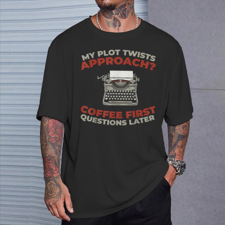 Writer Novelist Book Poetry Author T-Shirt Gifts for Him