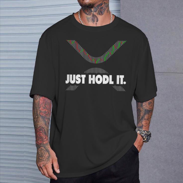 Xrp商品暗号通貨ギフトブロックチェーン暗号 Tシャツ 彼への贈り物