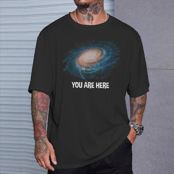 You Are Here 宇宙 銀河 天文学 Tシャツ 彼への贈り物
