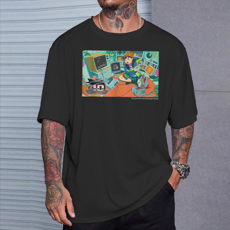 【Project Zircon×Fcグラディウス40th】コナミマニアのナミちゃん イラストby淺野のん Tシャツ 彼への贈り物