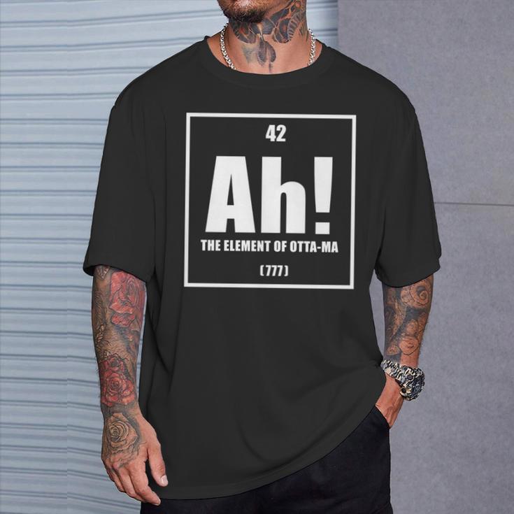 おったま Ah 元素デザイン おもしろ理系 サプライズ要素 42 ナンバー グラフィック 長袖tシャツ Tシャツ 彼への贈り物