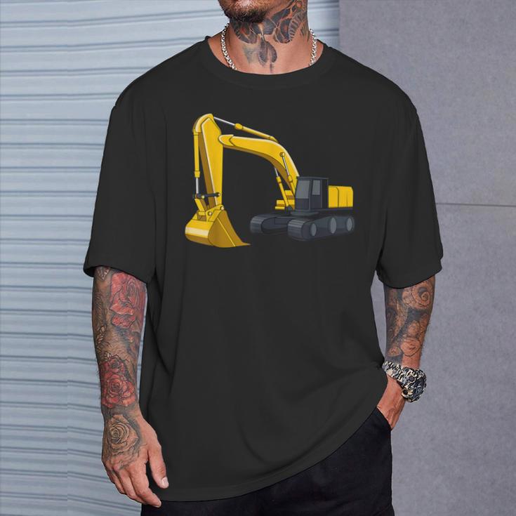 かっこいいショベルカー 男の子 乗り物 建設現場 キッズ Tシャツ 彼への贈り物