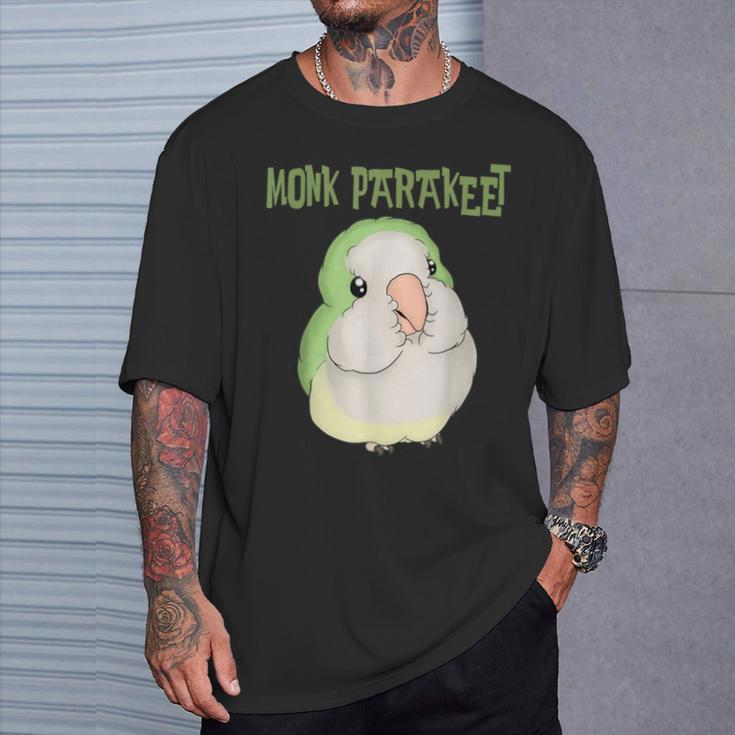 かわいいオキナインコインコクエーカーオウム鳥の恋人 Tシャツ 彼への贈り物