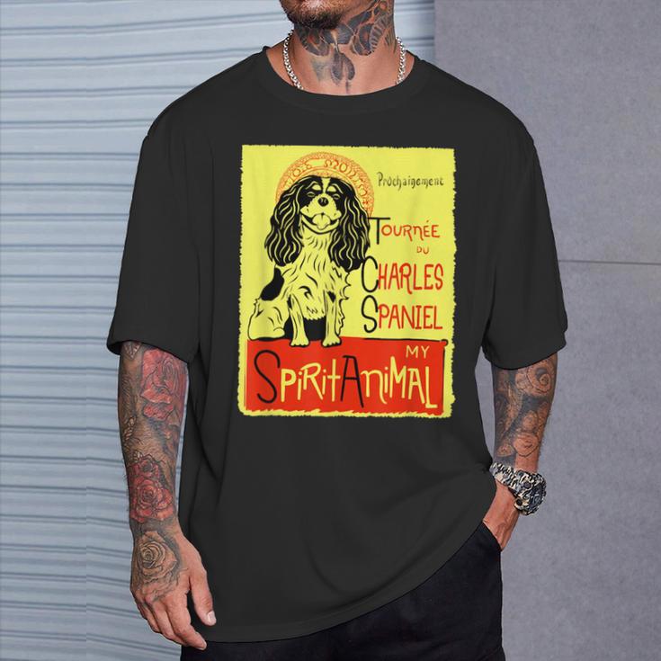 かわいいキャバリア王チャールズ・コッカー スパニエル ドッグアート ギフト Tシャツ 彼への贈り物